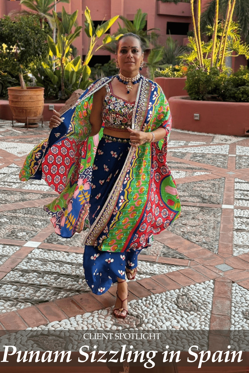 Punam’s Vibrant IndoWestern Look at The Ritz-Carlton, Tenerife - Fabilicious Fashion