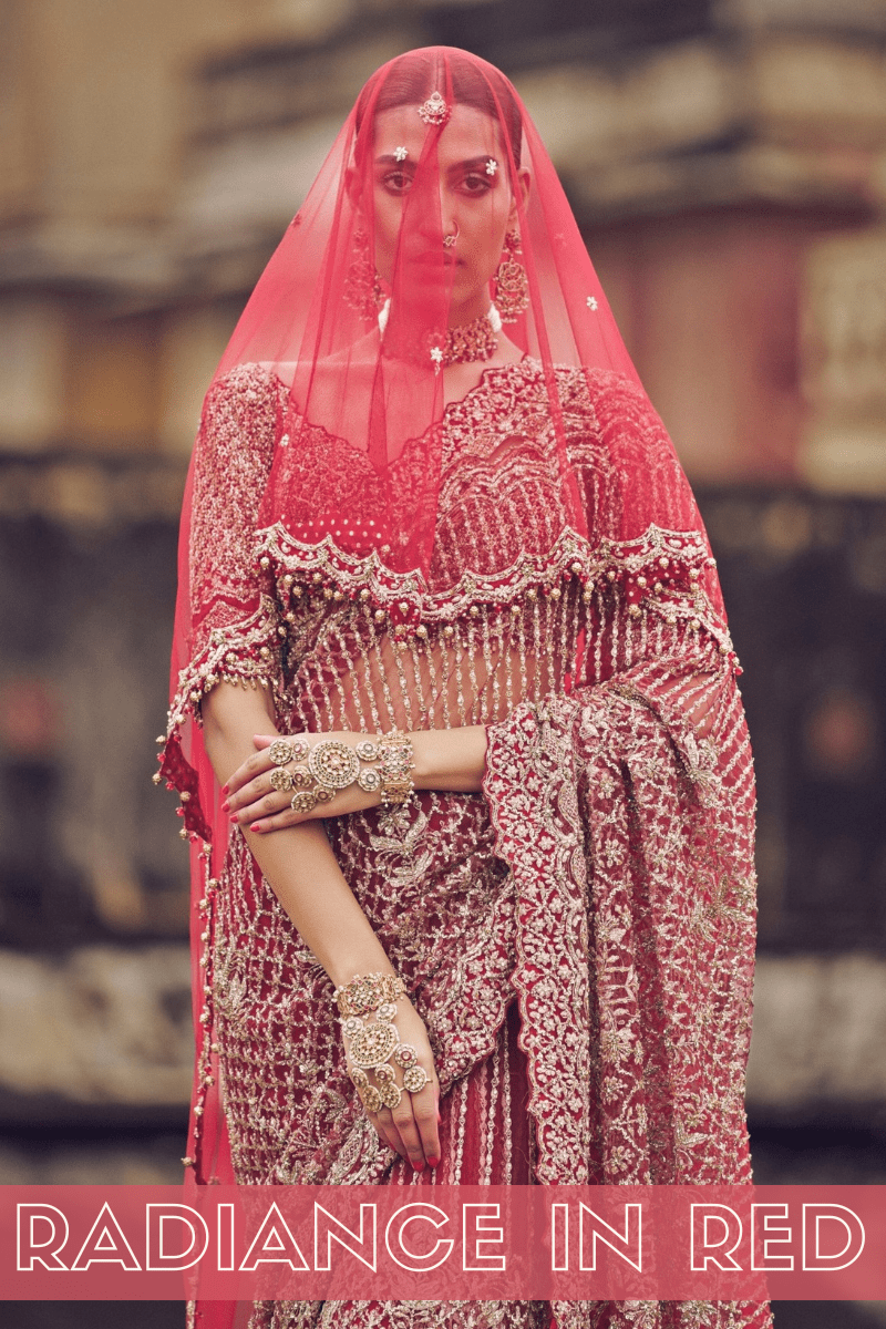 Radiance in Red: Stunning Red Sarees for Weddings in USA, UK, and Canada - Fabilicious Fashion
