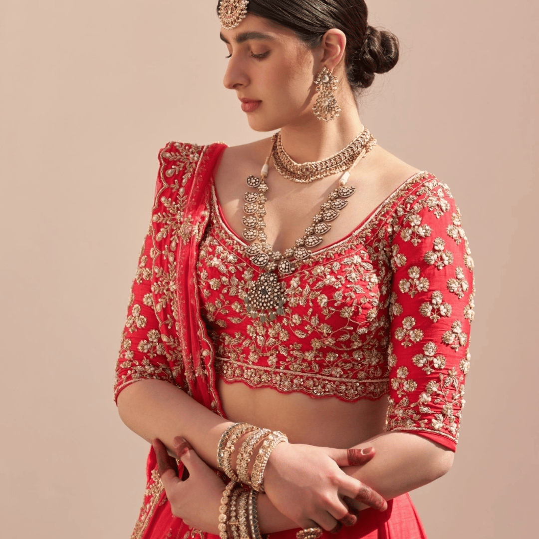The Red Bridal Lehenga: A Timeless Choice for Indian Brides in the USA, UK, and Canada - Fabilicious Fashion