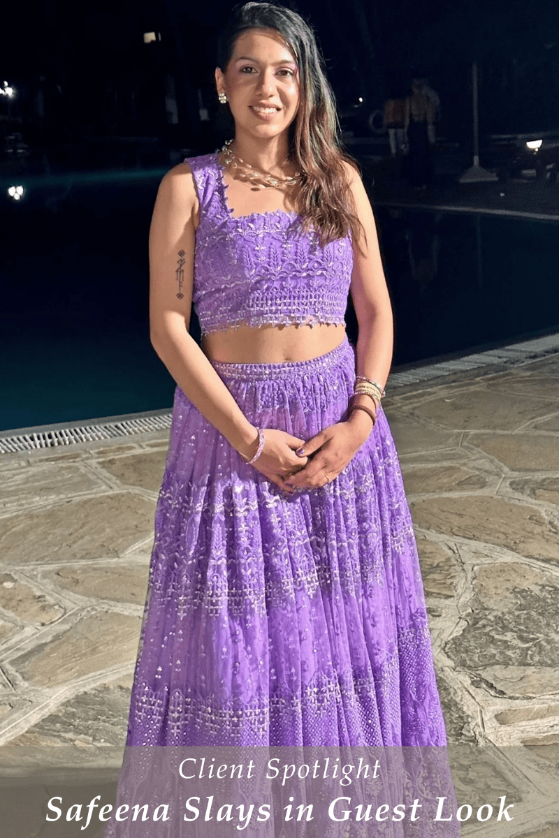 Safeena Nazar’s Celebration Style: Choosing the Perfect Wedding Guest Lehenga - Fabilicious Fashion