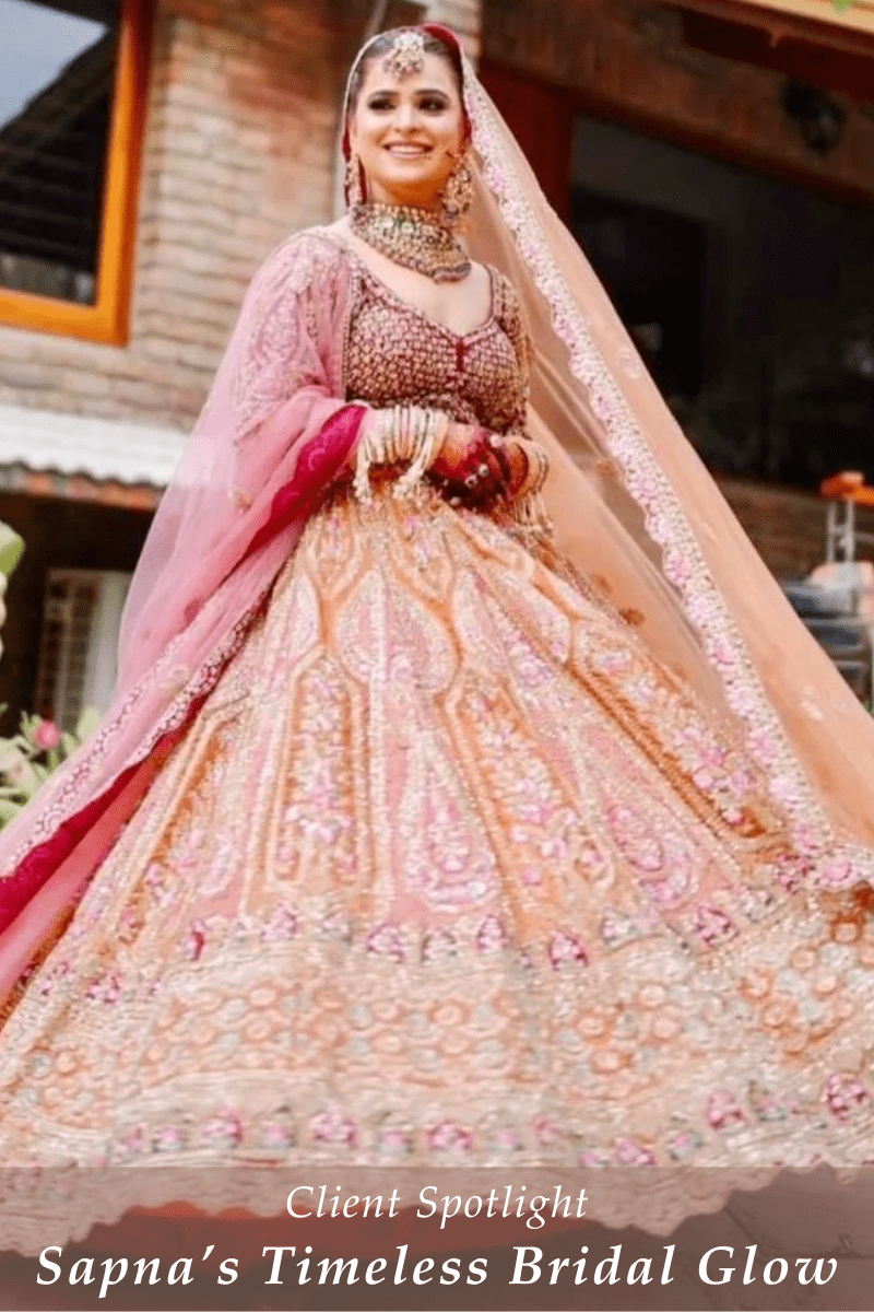 Sapna Satija’s Bridal Radiance: A Classic Double Dupatta Bride in Angad Singh - Fabilicious Fashion
