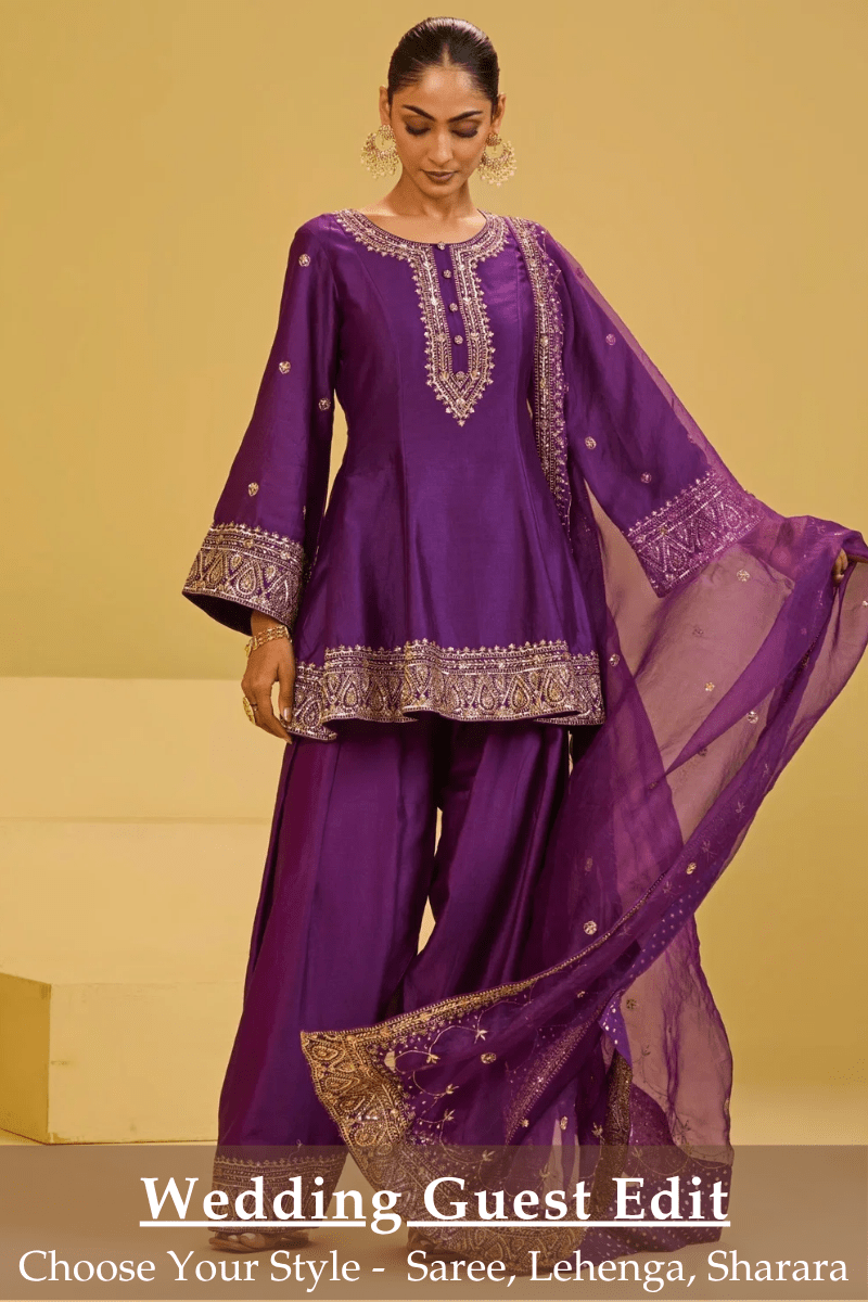 Saree, Lehenga or Sharara: What Should a Wedding Guest Wear? - Fabilicious Fashion