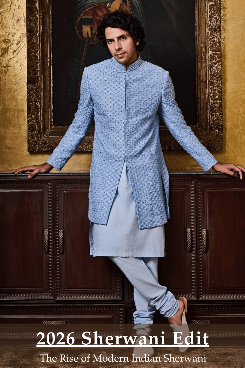 Sherwanis for Men in 2026: The Rise of Modern Indian Menswear - Fabilicious Fashion