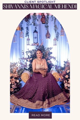Shivanni’s Stunning Mehendi Look: A Regal Purple & Gold Lehenga Moment - Fabilicious Fashion