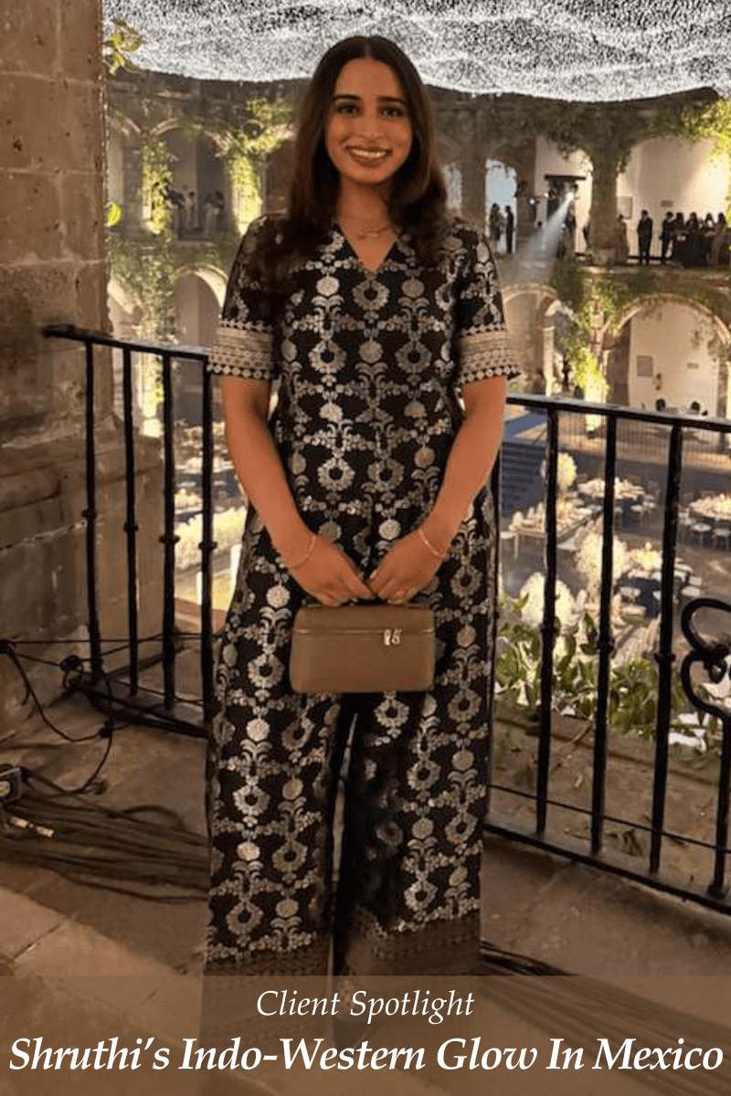 Shruthi Maganti Shines in Indowestern in Mexico - Fabilicious Fashion