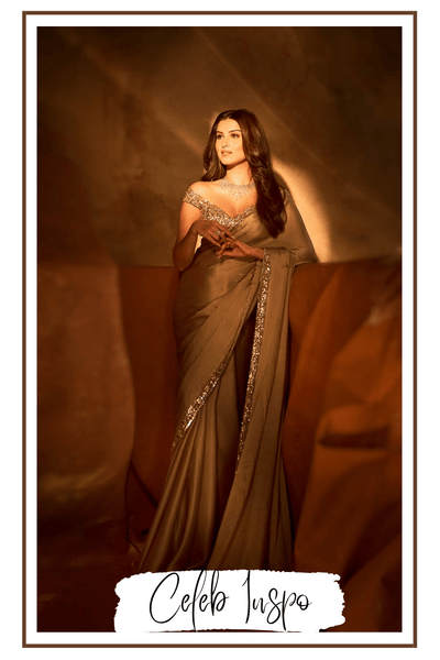 Tara Sutaria’s Gold Saree Look & Similar Styles at Fabilicious