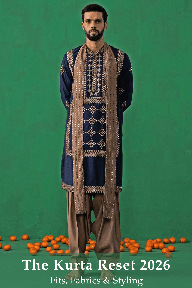 The Modern Men’s Kurta in 2026: Styles, Fits & How to Wear It - Fabilicious Fashion