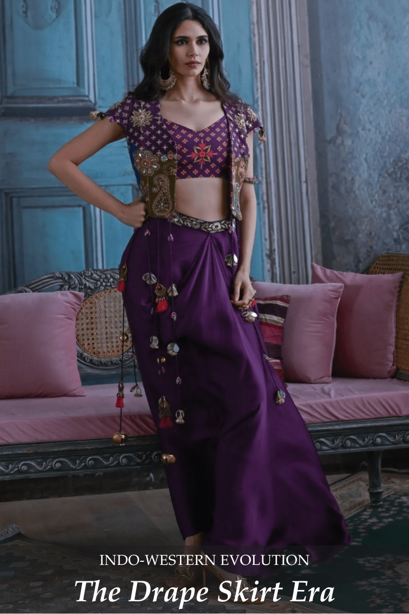 The Rise of the Drape Skirt: Why This Indo-Western Silhouette Is Everywhere - Fabilicious Fashion