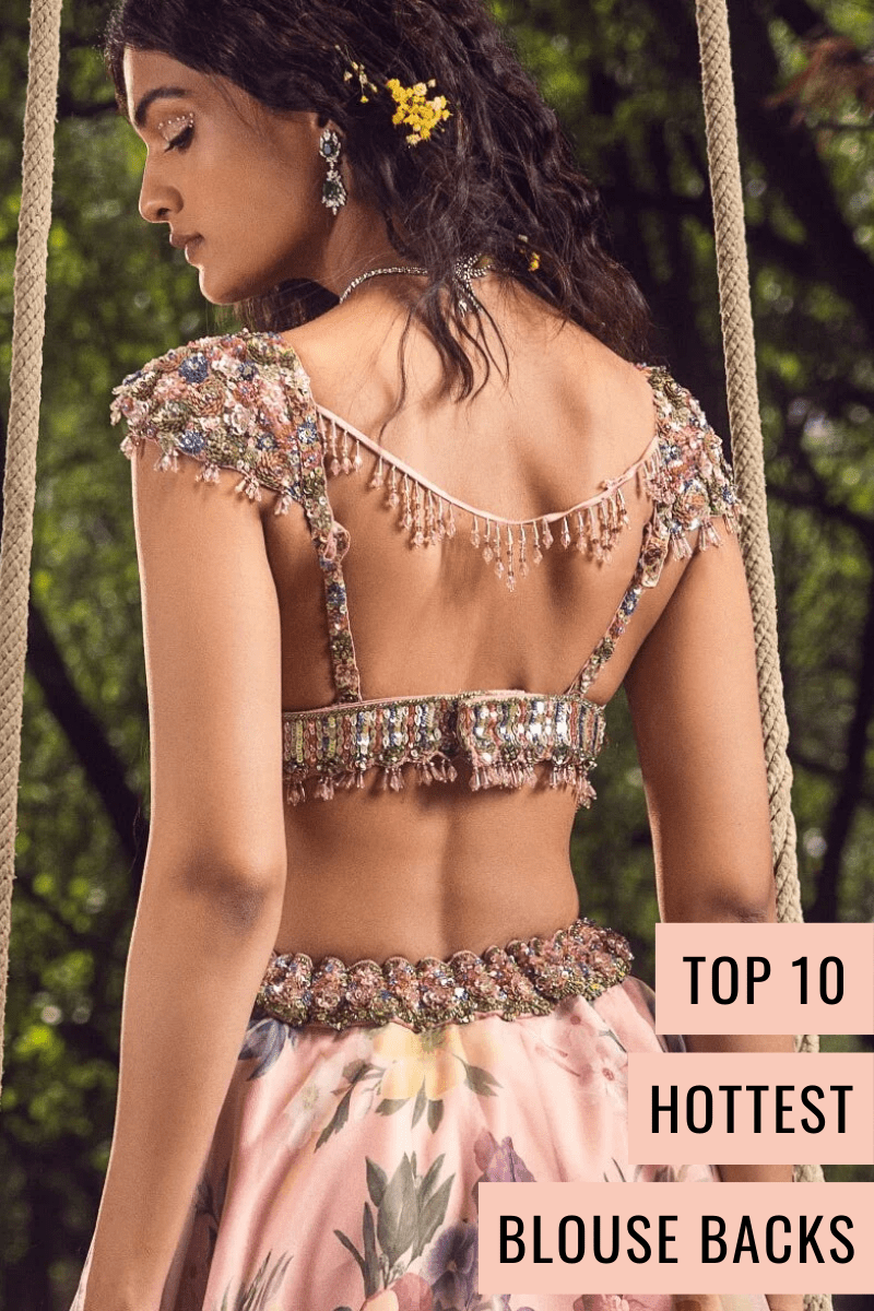 Top 10 Hot Blouse Back Designs - Fabilicious Fashion