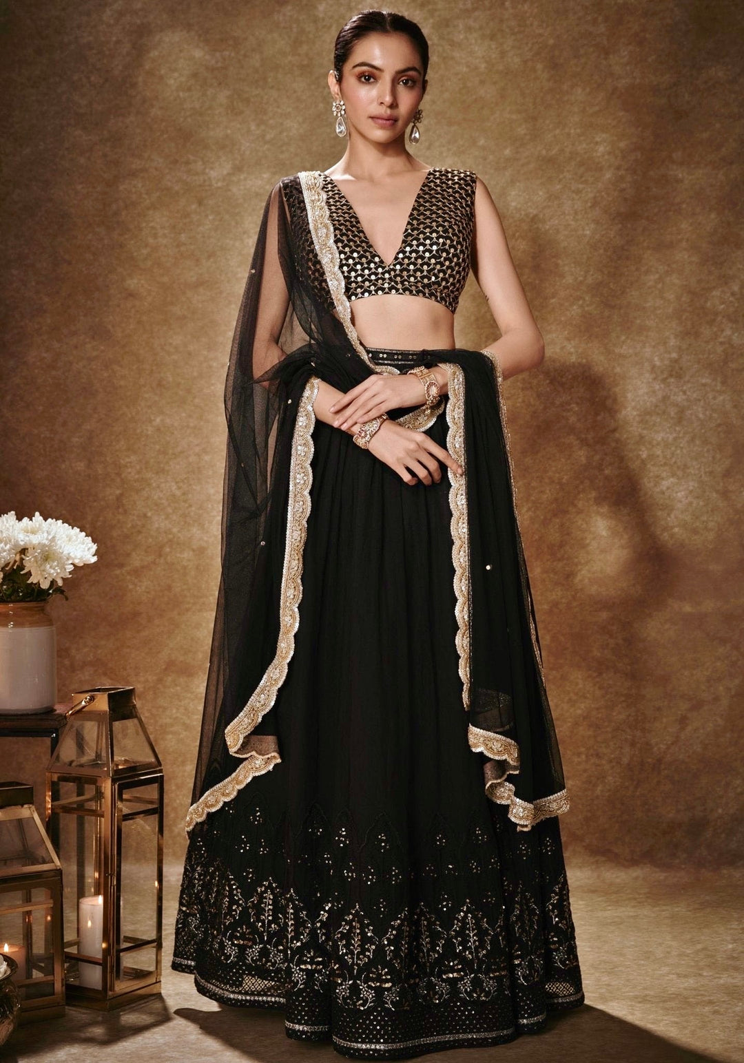 Top 6 Black Lehengas for Wedding Guests - Fabilicious Fashion