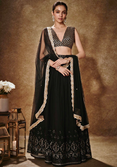 Top 6 Black Lehengas for Wedding Guests