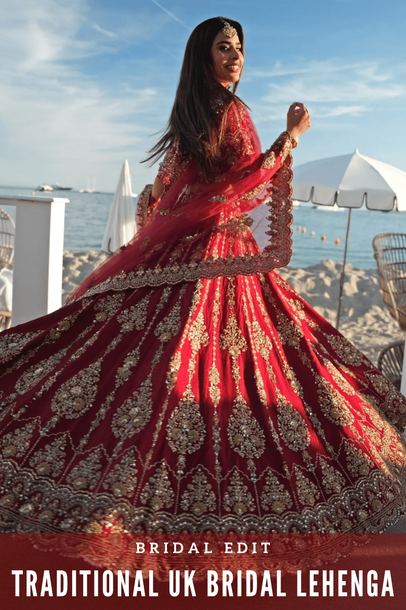 Traditional Bridal Lehengas UK | Colours, Fabrics & Handwork Explained - Fabilicious Fashion
