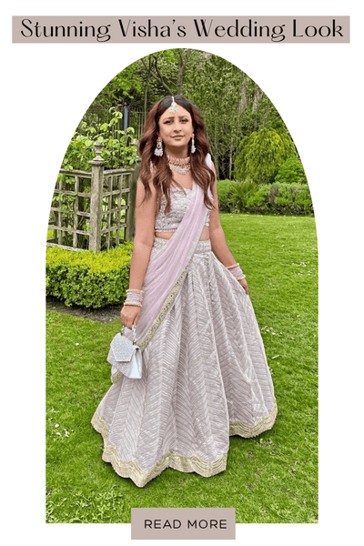 Veesha Chohan’s Stunning Lilac Lehenga Look for a Family Wedding in Liverpool