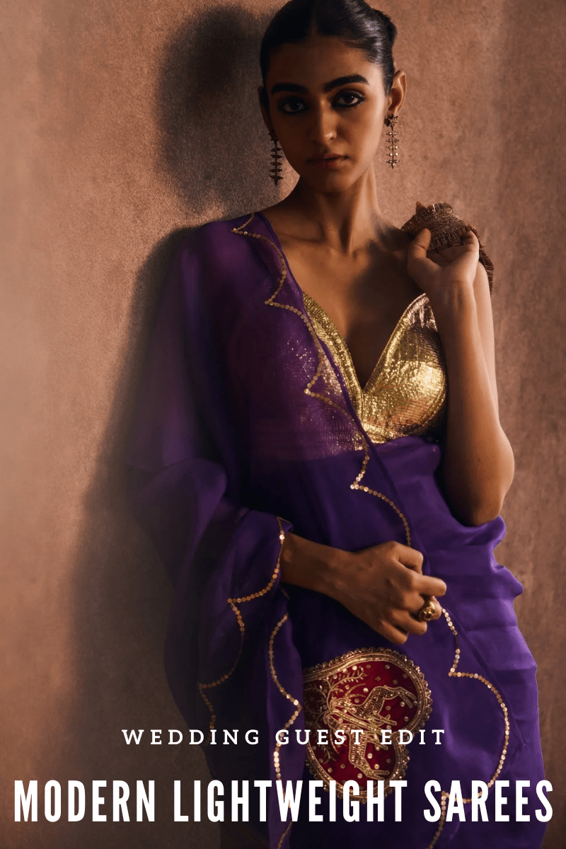 Wedding Sarees for Guests: Lightweight & Rewearable - Fabilicious Fashion