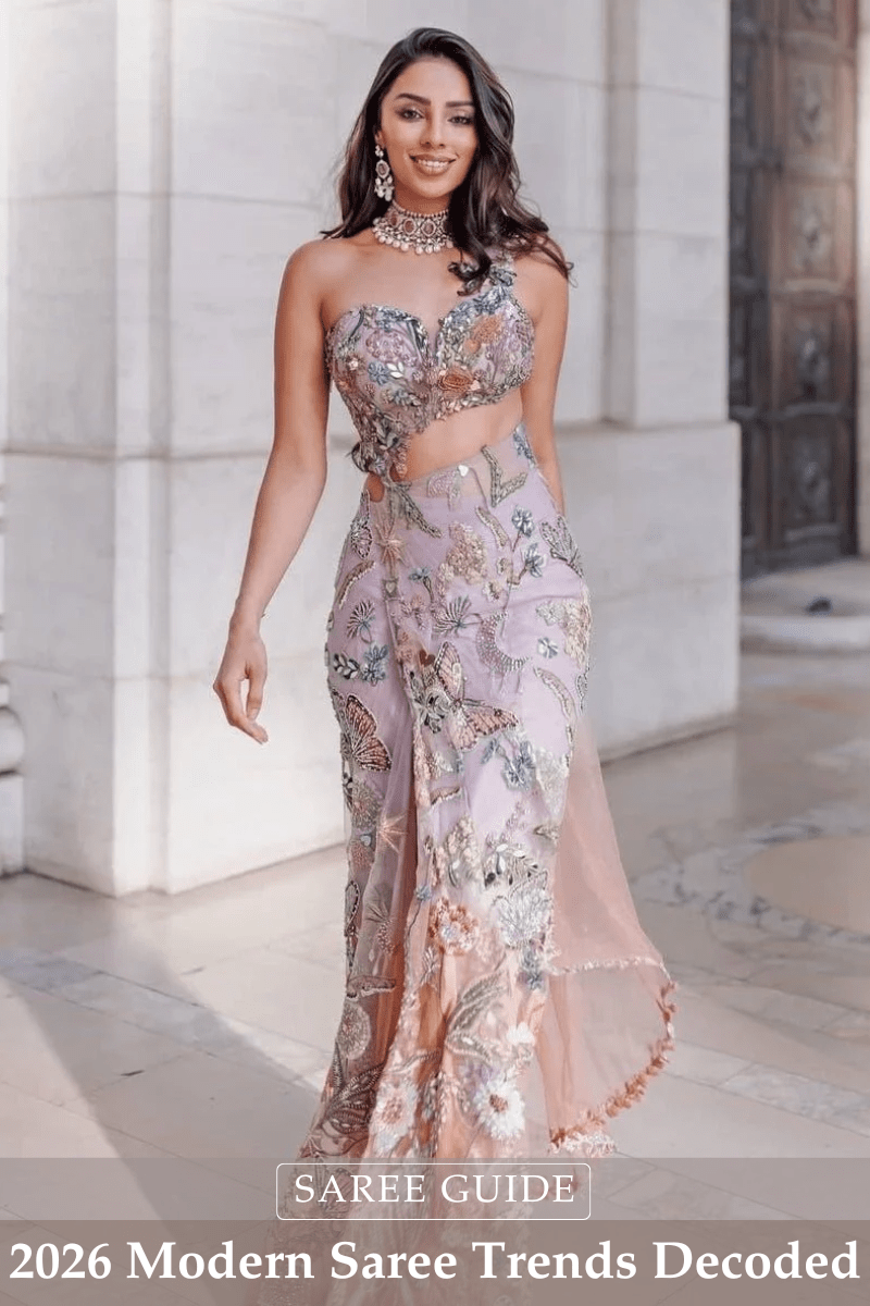 What Makes a Modern Saree in 2026? Trends Explained - Fabilicious Fashion