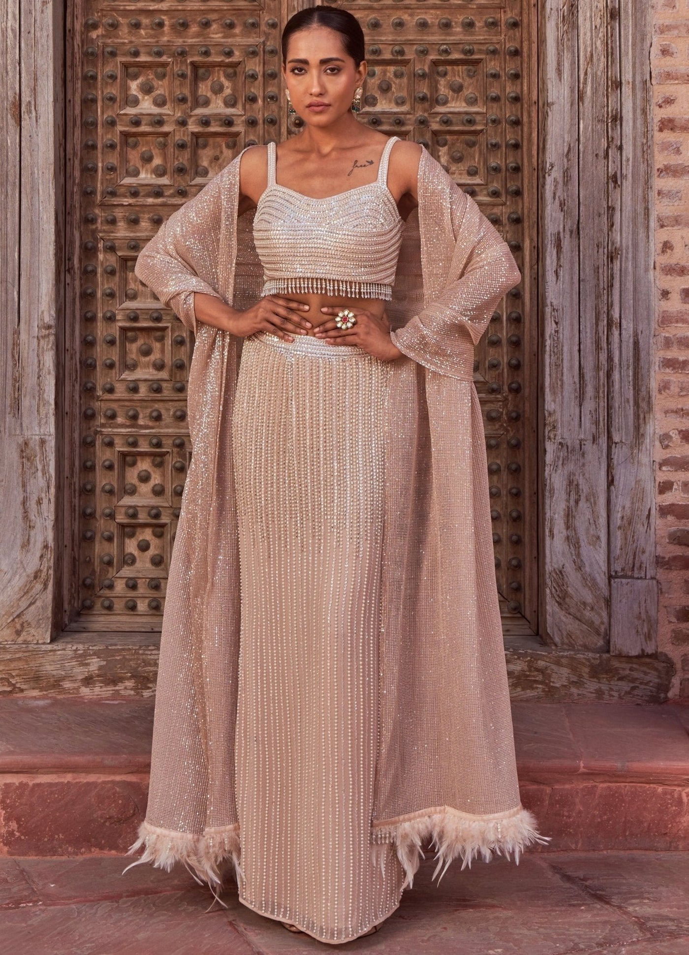 Cape Lehenga - Fabilicious Fashion