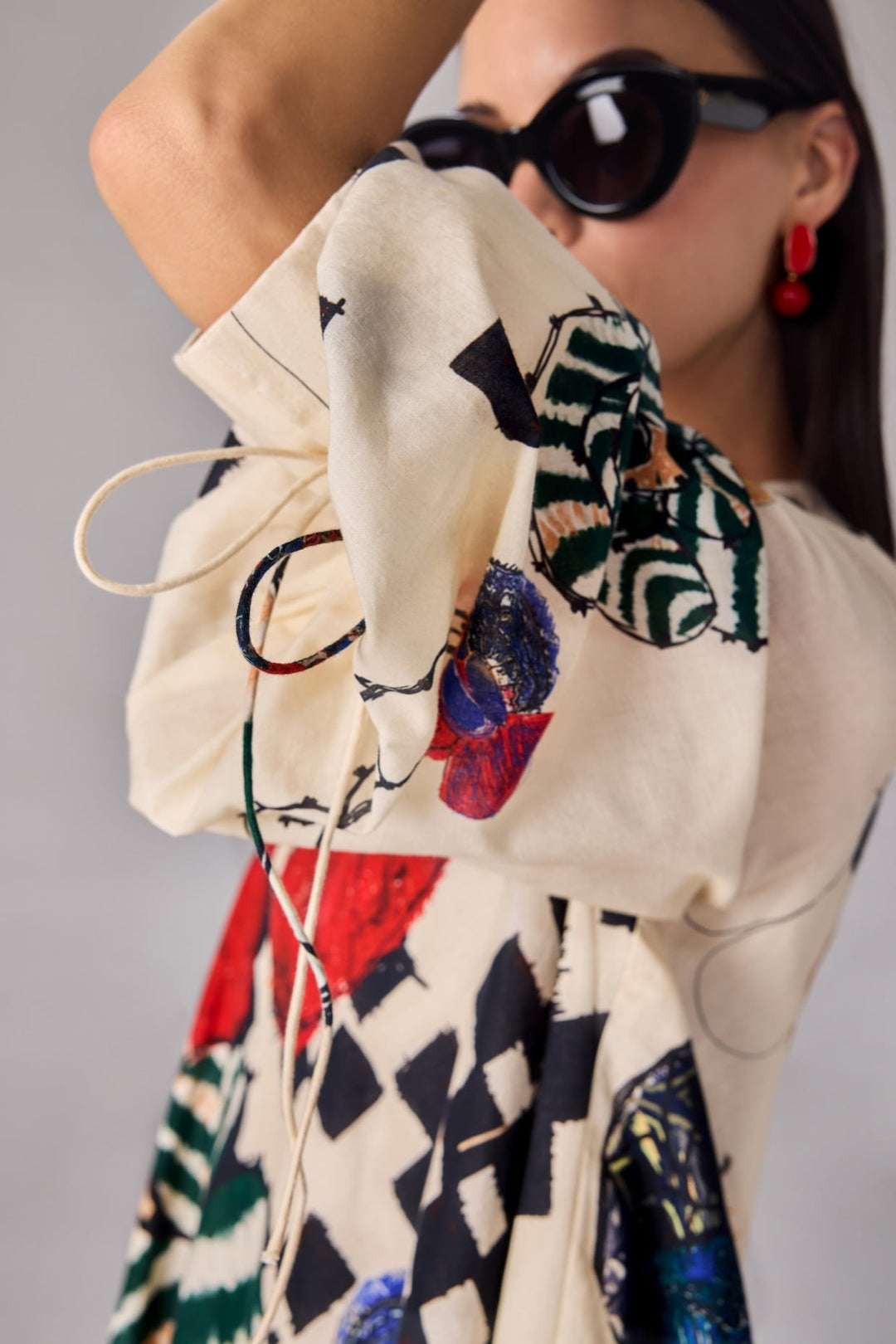 Multicolour Floral Print Shift Dress