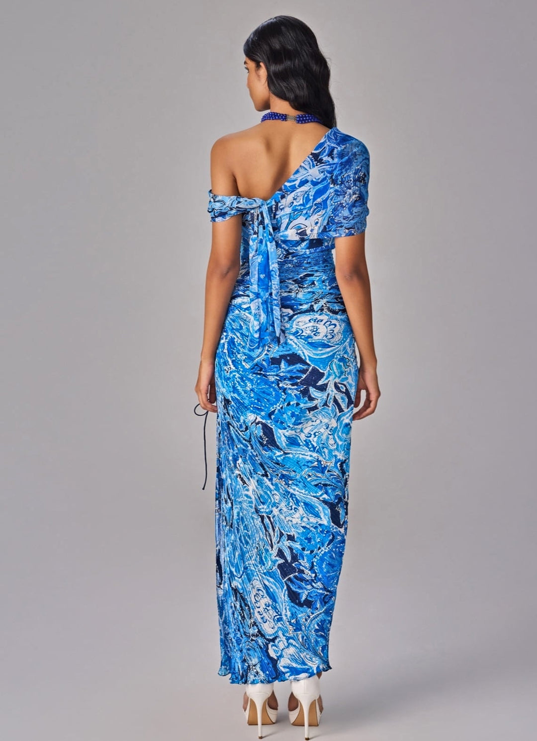 Blue Print Maxi Dress