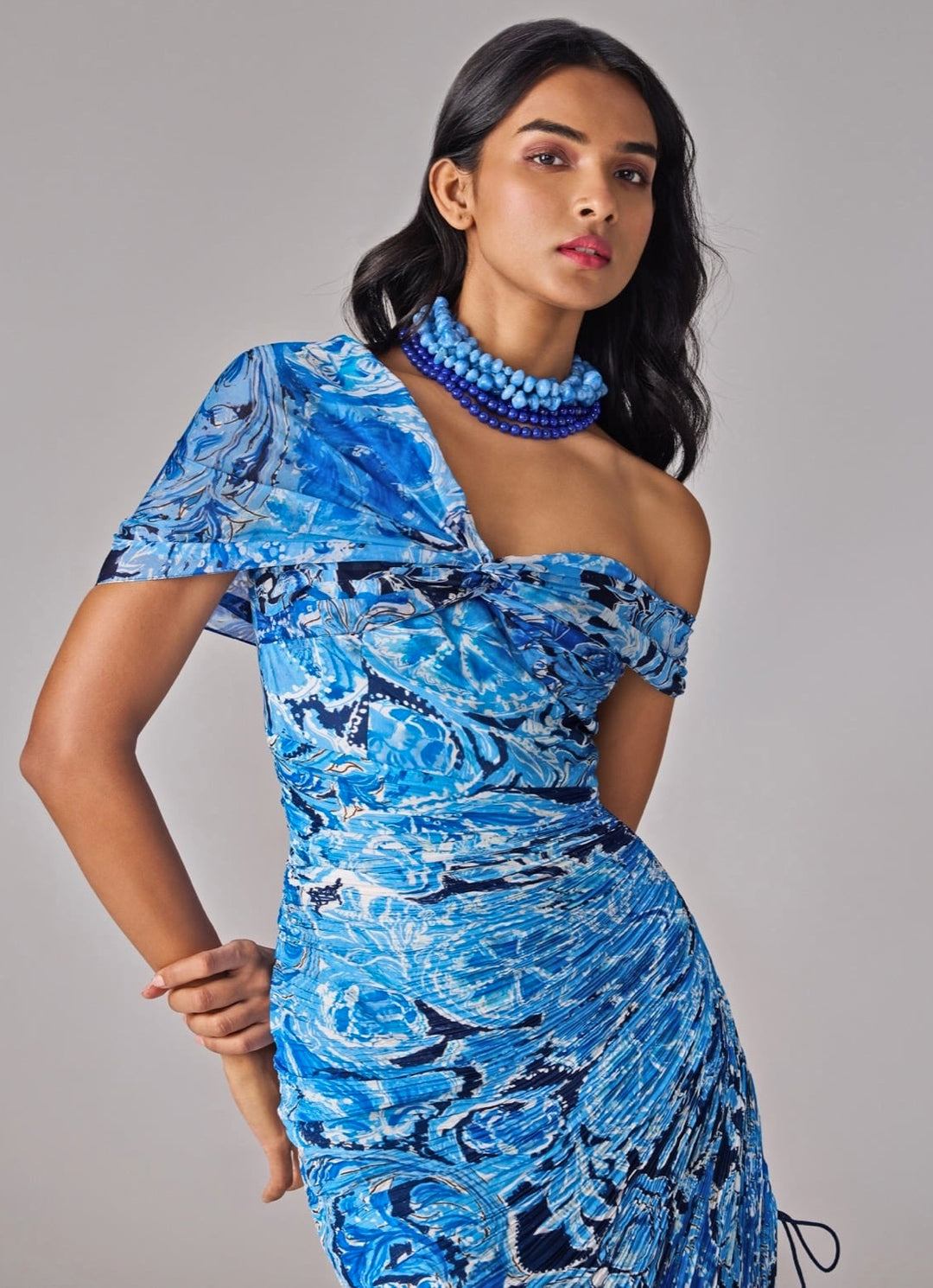 Blue Print Maxi Dress