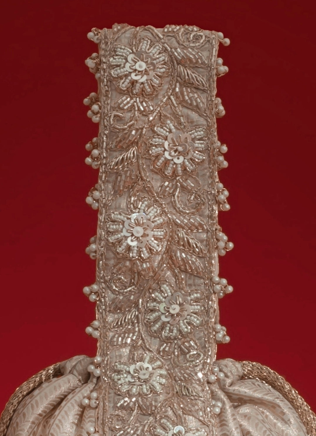 Champagne Organza Bucket Bag