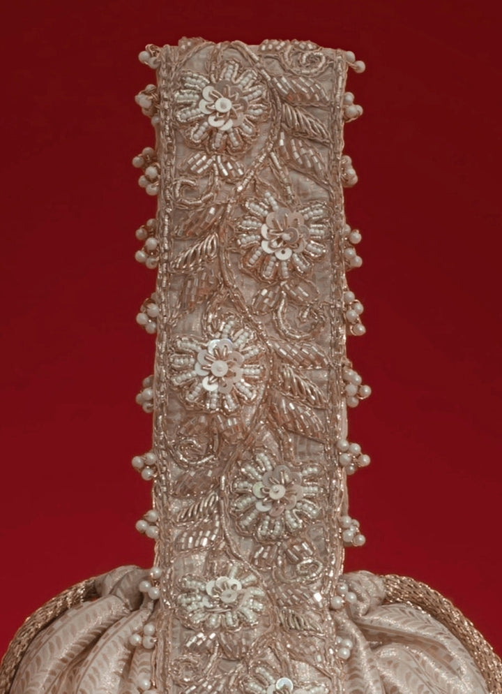 Champagne Organza Bucket Bag