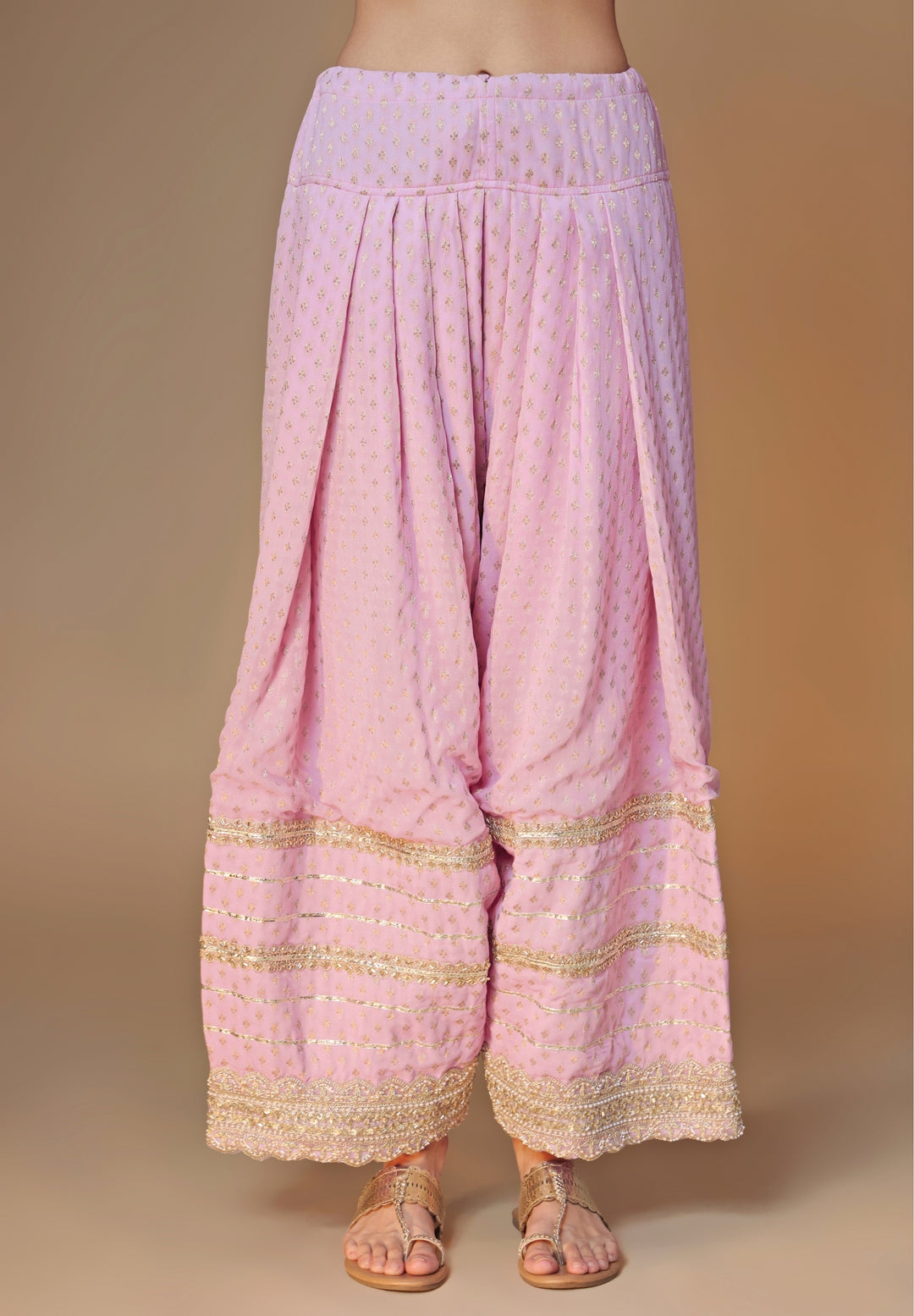 Lilac Banarasi Silk Kurta Salwar Set