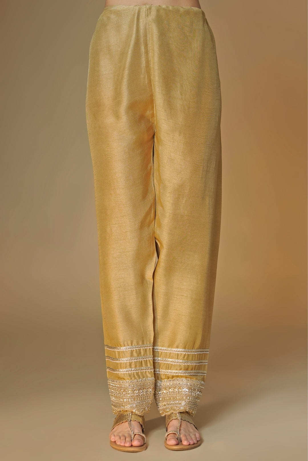 Champagne Gold Georgette Kurta Salwar Set