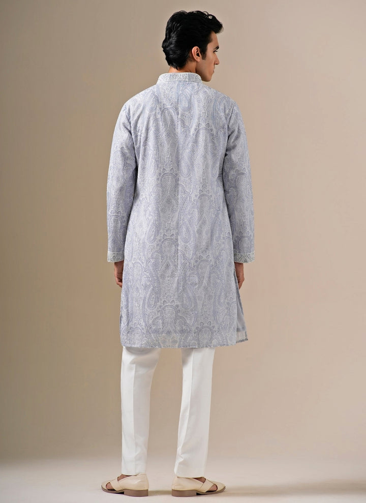 Powder Blue Georgette Kurta Set