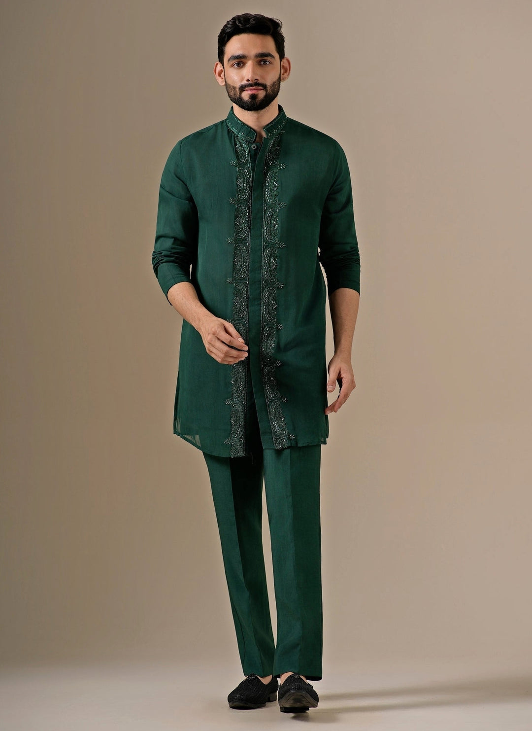 Emerald Green Georgette Kurta Set