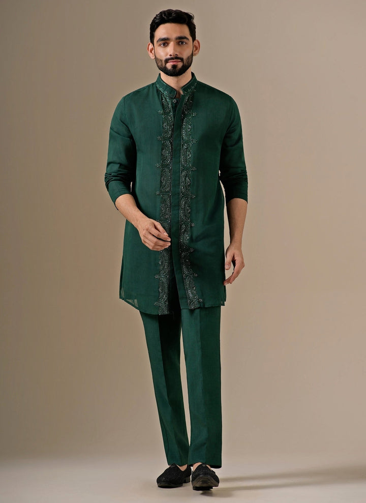 Emerald Green Georgette Kurta Set