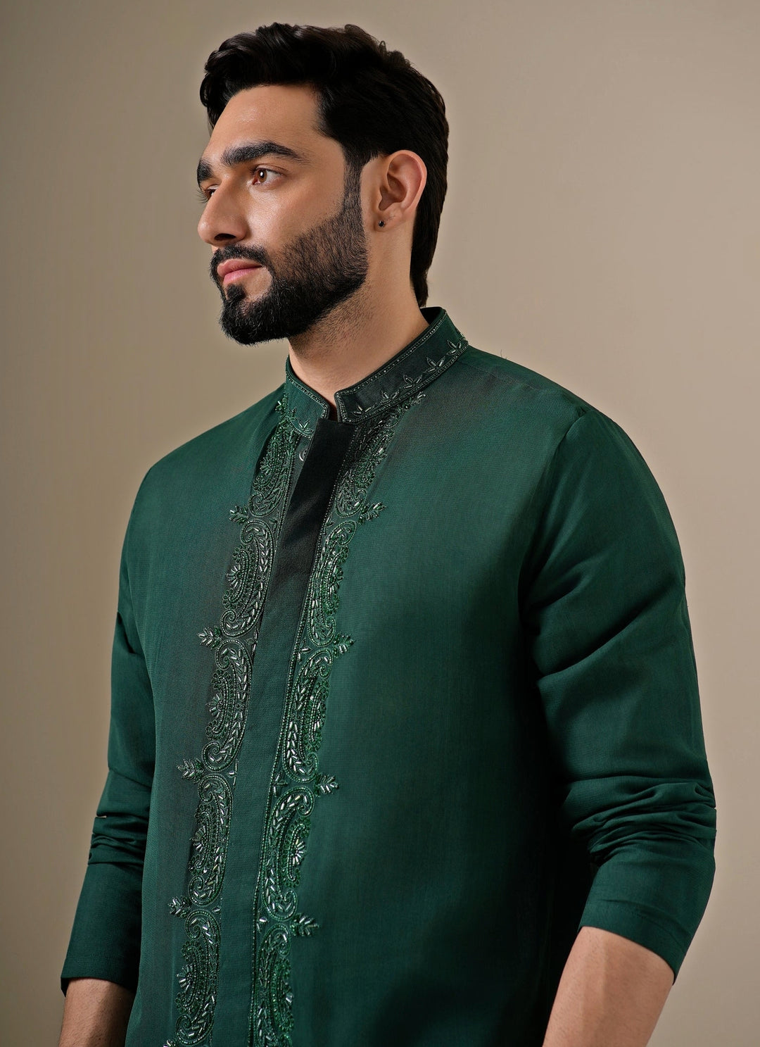 Emerald Green Georgette Kurta Set
