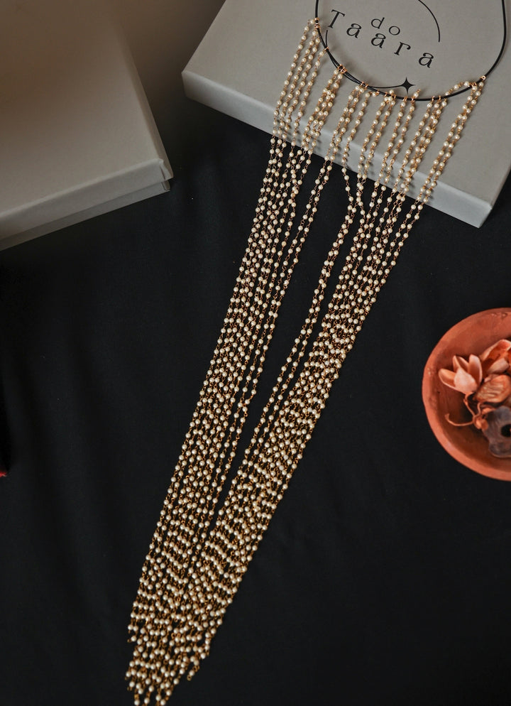 Gold Pearls Hairband