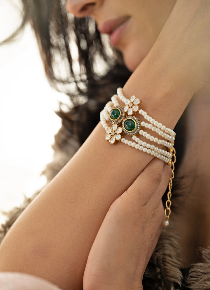 Green Polki Bracelet