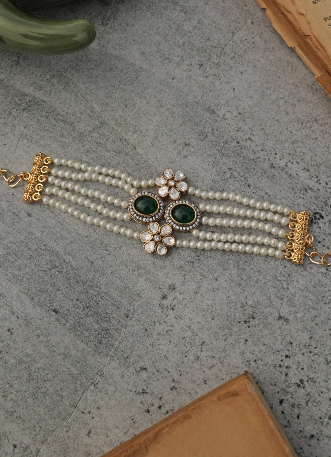 Green Polki Bracelet