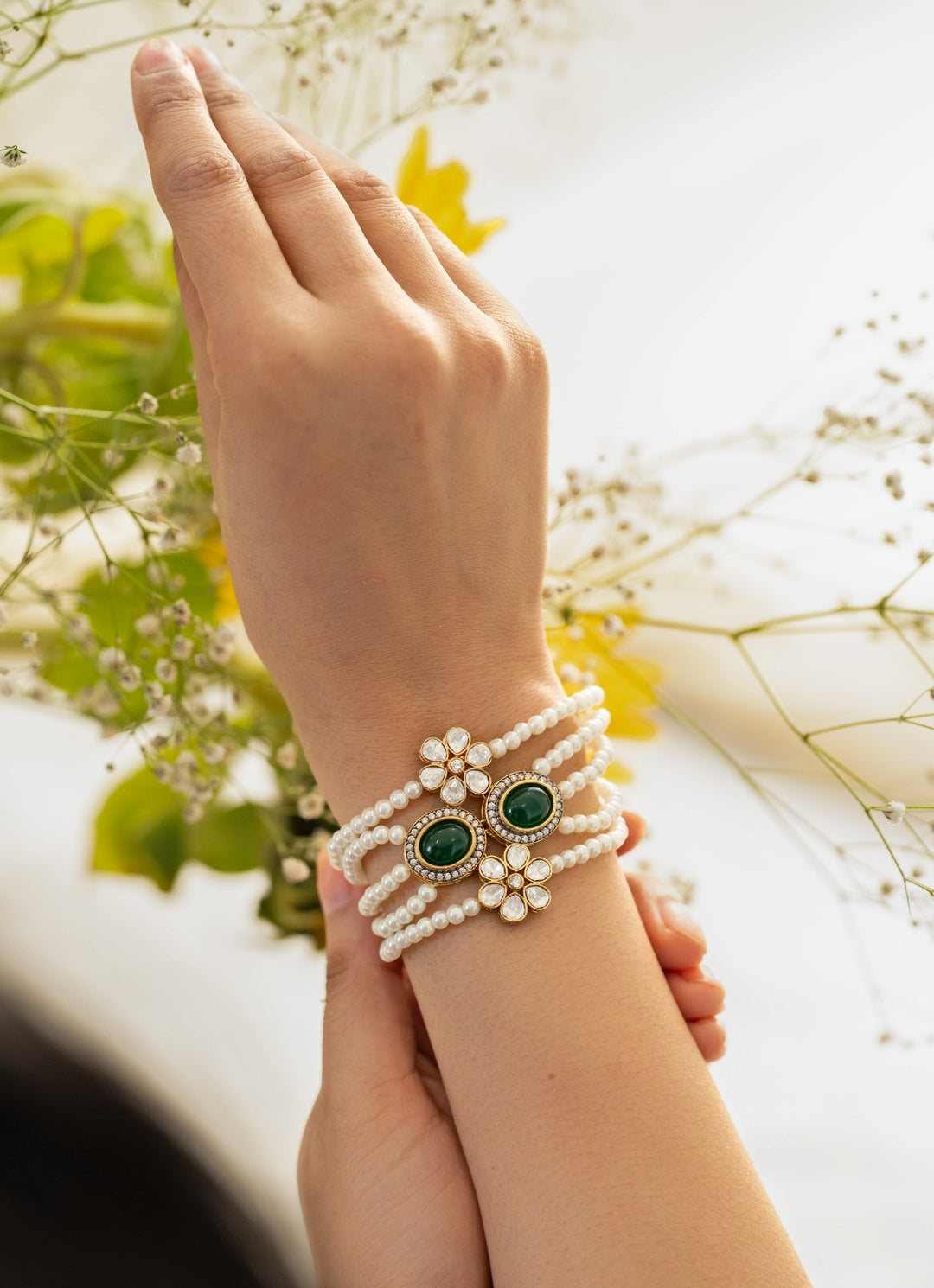 Green Polki Bracelet