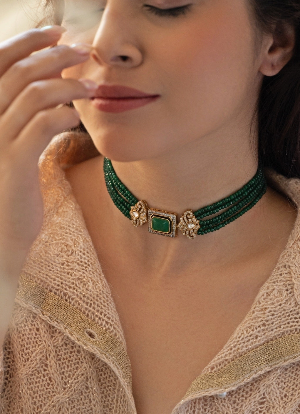 Green Choker Necklace