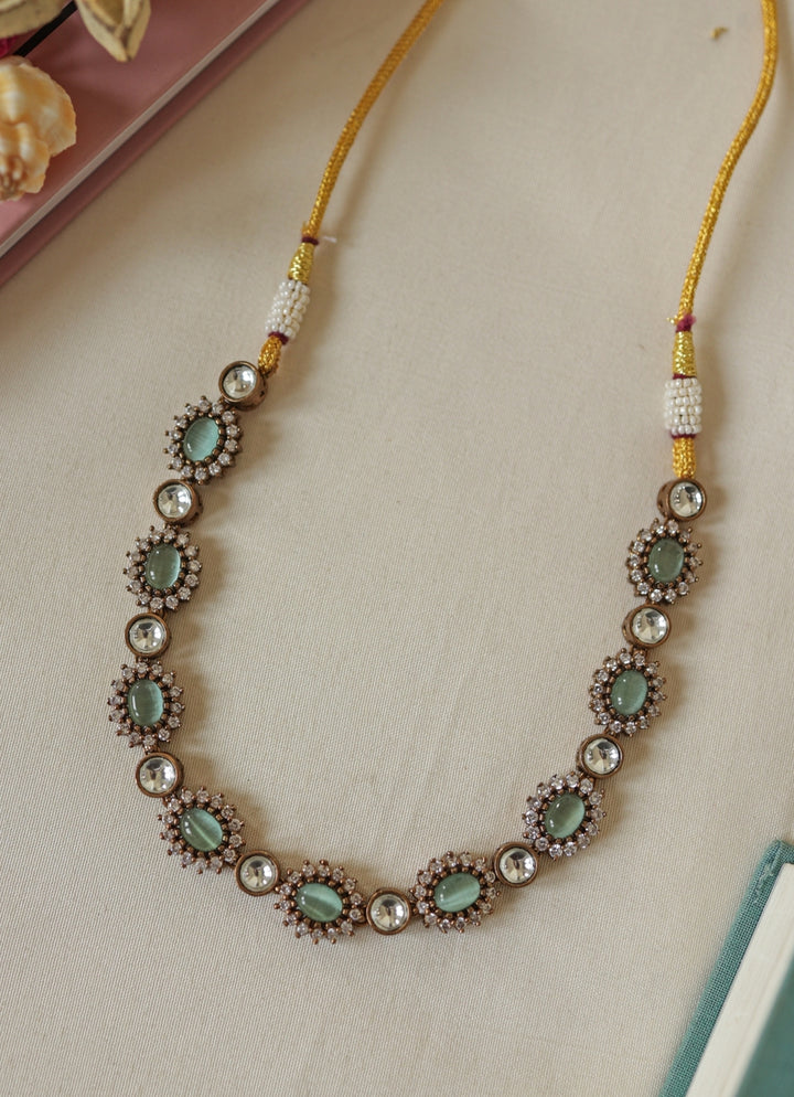 Mint Green Polki Choker Necklace