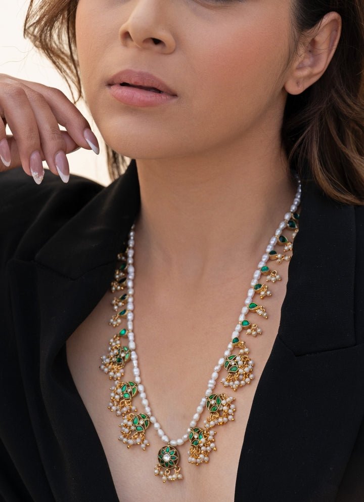 Green Kundan Necklace