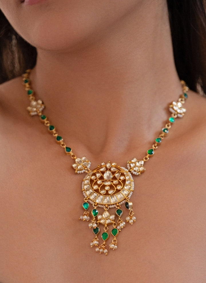 Green Kundan Necklace