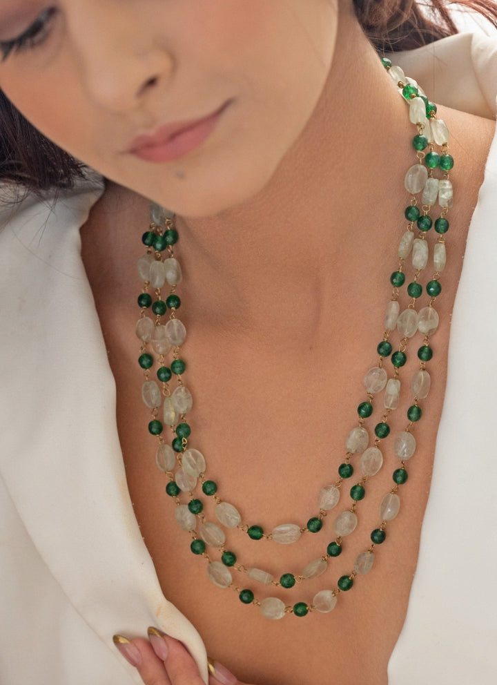 Mint Green Layered Necklace