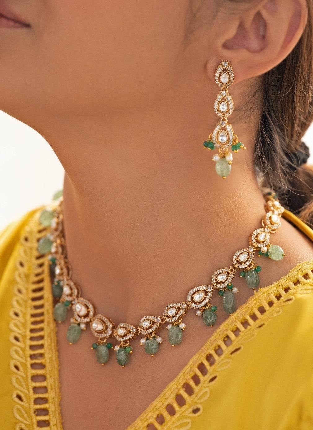 Mint Green Necklace Set