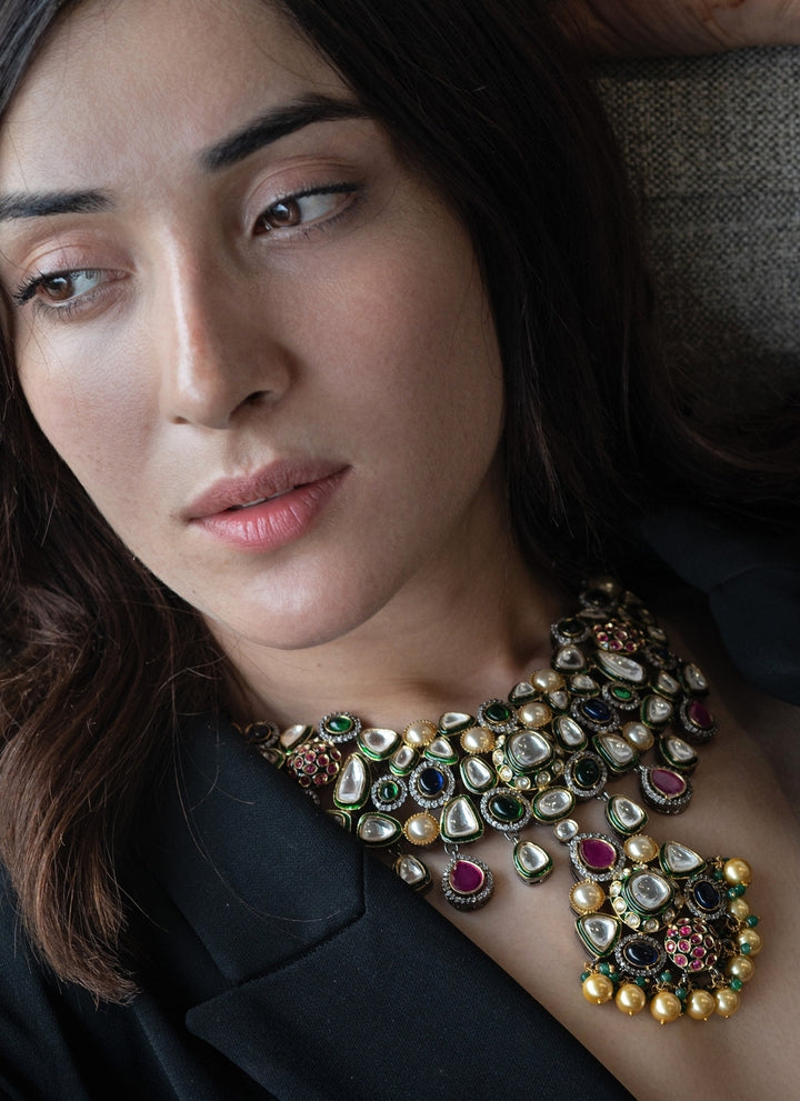 Multicoloured Necklace Set