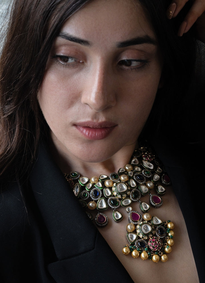 Multicoloured Necklace Set