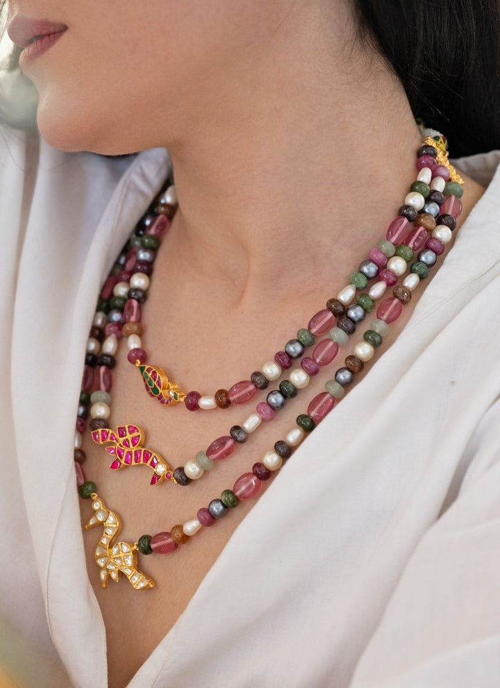 Multicolored Pearl Necklace