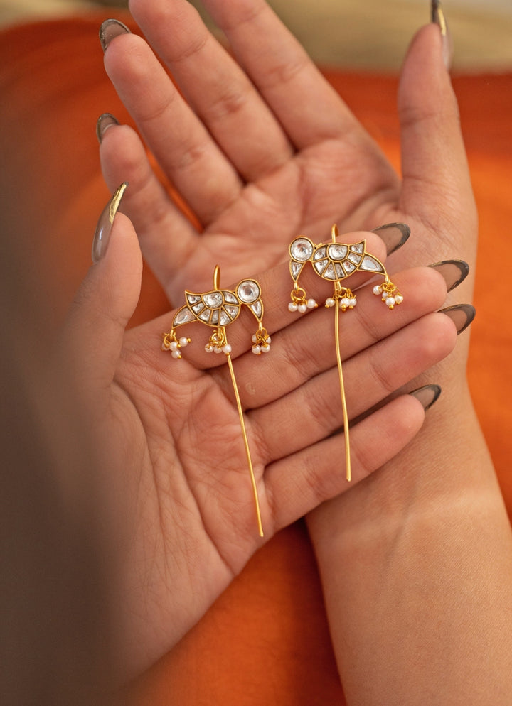 Parrot Kundan Braid Pins