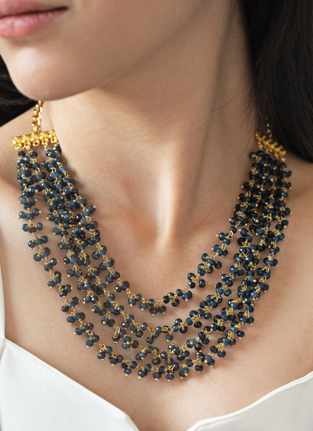 Blue Layered Necklace