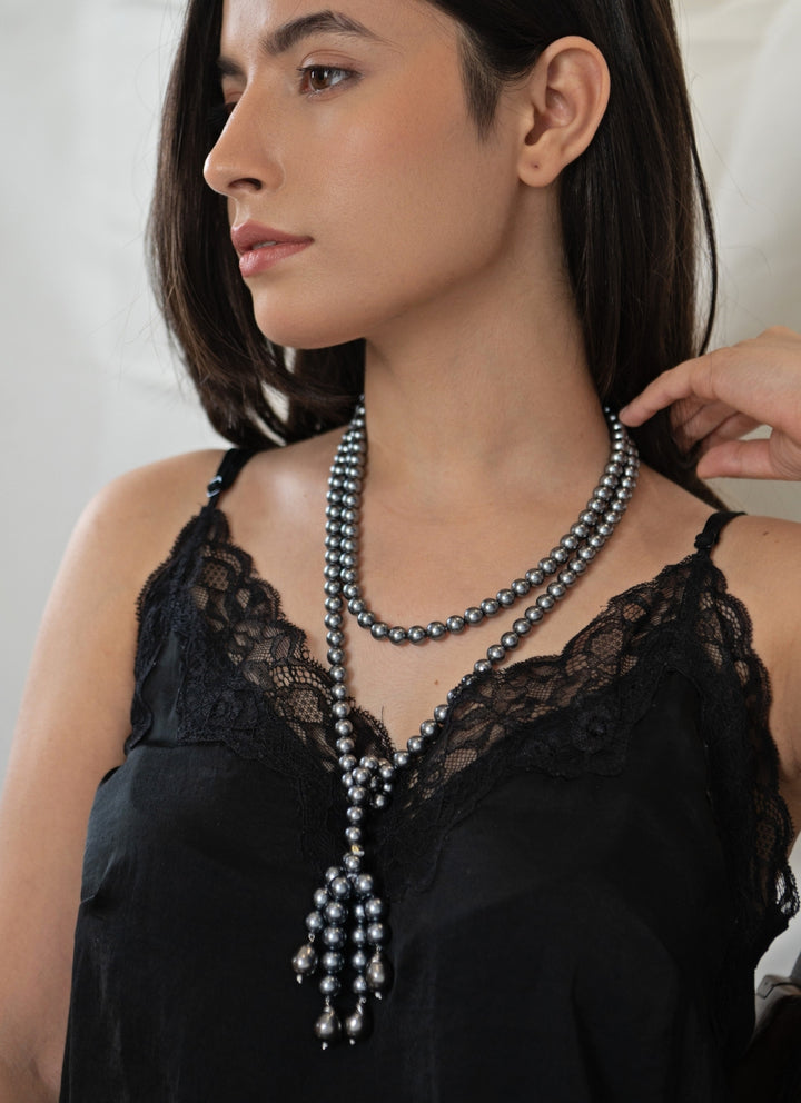 Grey Pearl Necklace