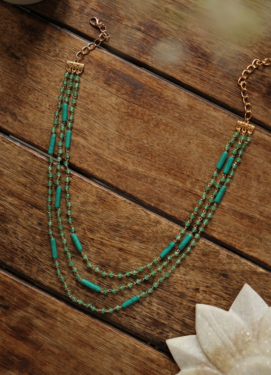Mint Green Layered Necklace