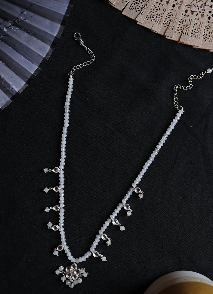 Silver Kundan Necklace