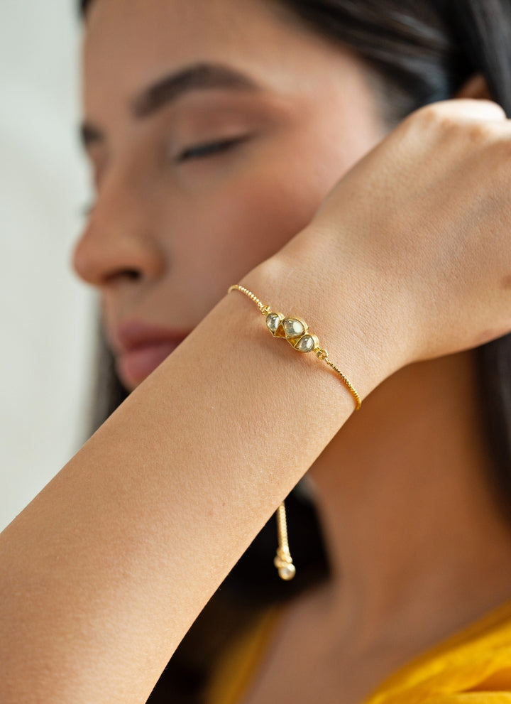 Gold Kundan Bracelet